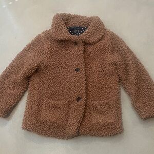 French Connection Kids Tan Fleece Jacket